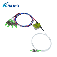 Interrupteur optique 1x4, Fiber de raccordement polarisée (PANDA) avec connecteur FC/APC, clé étroite