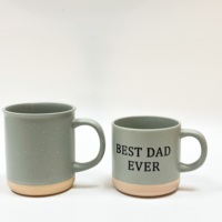 Tasses en céramique modernes personnalisées avec logo, 301-400 ml, lettres en relief européennes, tasse BEST MOM, passe au micro-ondes, en stock, cadeau de bureau