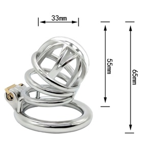 Dispositivo de Castidad Masculino de Acero Inoxidable, Jaula para Pene, Jaula de Metal Lisa para Ejercicios de Bondage, Juguete Sexual para Hombres y Parejas - Product Image 2