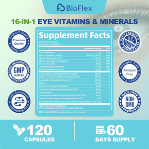 Vanwin OEM 16 1 Bitkisel Formüllü Zeaksantin <span class=keywords><strong>Lutein</strong></span> Yaban Mersini Vitaminleri Mineral Takviyeleri Yetişkinler İçin Göz Sağlığı ve Görme İçin Kapsüller - Product Image 6
