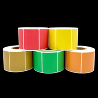 Papier autocollant pour étiquettes thermiques à code-barres vierges, best-seller, avec impression personnalisée
