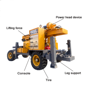 Nhà máy bán nóng 100m 200m 300M 400m sâu sâu giếng khoan Trailer gắn máy nước giếng để bán - Product Image 2