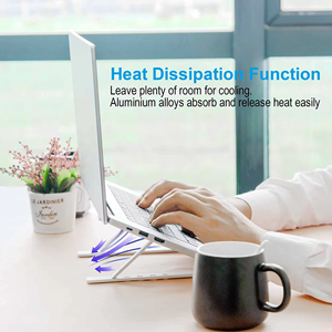 360 máy tính xách tay đứng có thể gập lại có thể điều chỉnh chiều cao Kích thước xách tay hợp kim nhôm Bàn máy tính xách tay máy tính xách tay chủ đứng bảng - Product Image 6