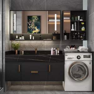 <span class=keywords><strong>Lavadora</strong></span> Gabinete integrado Gabinete de baño Luz Gabinete de <span class=keywords><strong>lavabo</strong></span> de inodoro de lujo Personalizado - Product Image 5