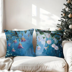Bunga-bunga hutan yang mempesona turun-turun seperti tetesan embun di bantal sofa yang nyaman - Product Image 3