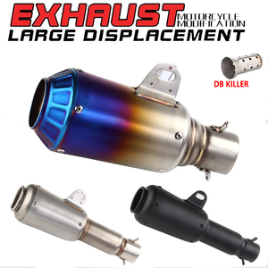 Silencieux d'échappement de <span class=keywords><strong>moto</strong></span> 51MM <span class=keywords><strong>GP</strong></span> Racing avec Db Killer pour Dukati 696 848 tmax 500 530 crf 230 nc750x - Product Image 1