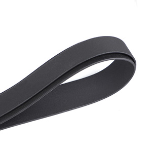 Fouet en cuir noir unisexe pour adultes avec attache en métal - Product Image 3