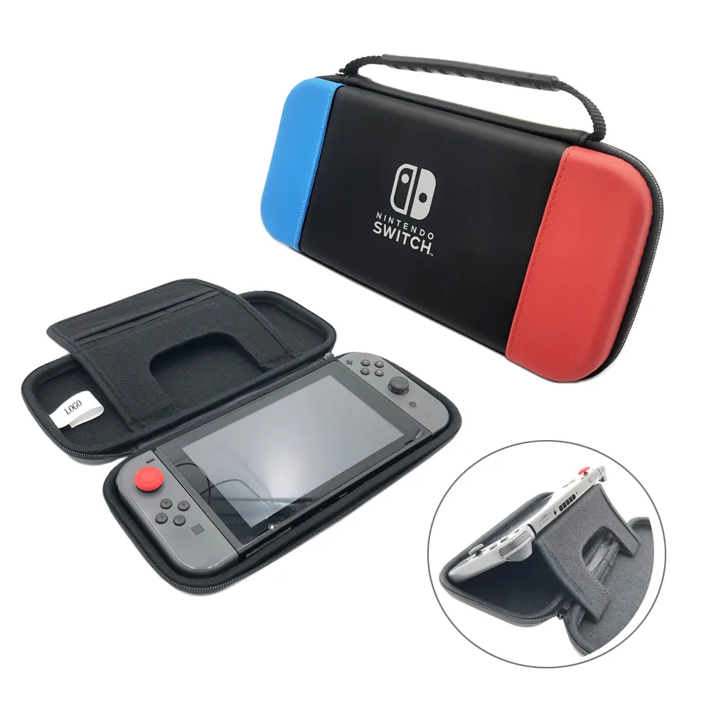 Túi Đựng Nintendo Switch, Portable Travel All Túi Cứng Bảo Vệ Có Lớp Lót Mềm 18 Trò Chơi Cho Switch Con