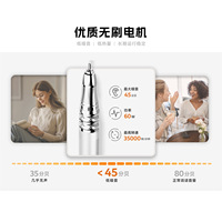 Extracteur de poussière sans acétone pour nail art, silencieux et puissant, conçu pour les salons de manucure, modèle pour ponceuses à ongles