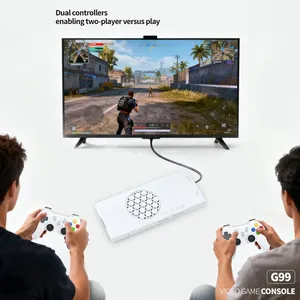 Console de Jeu TV HD Dealbay Gaming Dernière Génération 128 Go, 20000-30000 <span class=keywords><strong>Jeux</strong></span>, Sans Fil 2.4GHz, Vitesse de Jeu FPS, Sortie 1:1, G99, Deux Joueurs - Product Image 4
