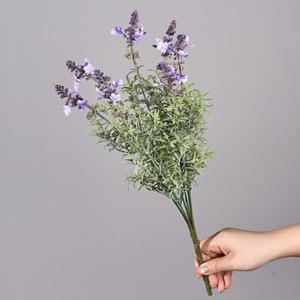 Flor Artificial de Lavanda Meng Jie, Ramo de 7 Ramas, Decoración para el Hogar y Bodas, Material de PVC - Product Image 3