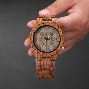 Cinturino in legno di lunghezza regolabile movimento giapponese Norse Yggdrasil <span class=keywords><strong>albero</strong></span> <span class=keywords><strong>della</strong></span> <span class=keywords><strong>vita</strong></span> <span class=keywords><strong>orologio</strong></span> vichingo - Product Image 5