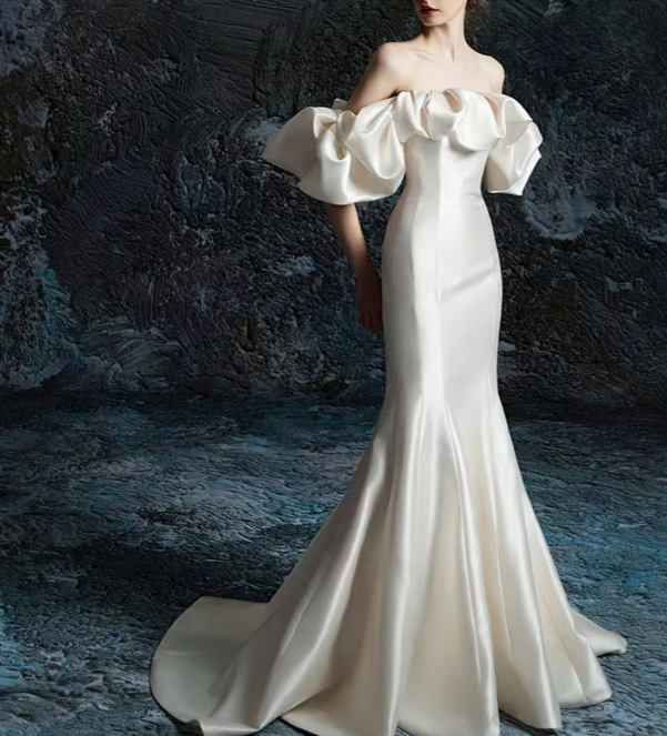 chinese dress ladies Nivalis Embellished Cowl-Neck Backless Maxi Dress in White main image 0