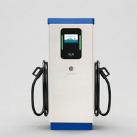 Nuevo Centro de Carga para Vehículos Eléctricos Comerciales de 300kW, Cargador Rápido de CC Montado en el Suelo para Estacionamientos Públicos, OCPP 1.6J, RFID, NFC, con Certificación CE y TUV