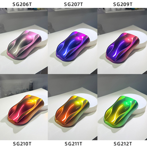 Peinture automobile effet caméléon multichrome nacré Super Ultra Shift Optical Hypershift Pigment Color Shift Aurora Coating - Product Image 2