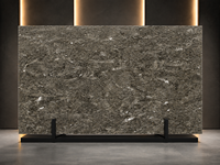 Dalle de marbre Azul Pearl pour carrelage mural poli, crédence de salle de bain, panneau frontal de bar, plateau de table ronde et surface découpée sur mesure