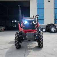 Livraison gratuite Tracteurs 50HP Moteur diesel Tracteurs hydrauliques Boîte de vitesses Tracteurs agricoles à roues