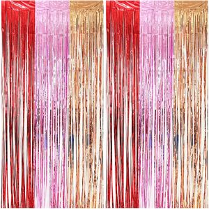Cortinas de Flecos Metálicos Dorados al por Mayor, Cortina de Flecos Metálicos para Decoración de Fondo de Fiesta - Product Image 1