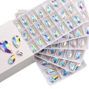 Xichuan goutte fantaisie en forme de dos plat en gros coudre sur des pierres de cristal Strass déco bricolage strass pour vêtement robe de mariée - Product Image 4