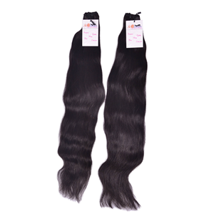 Extensions de cheveux vierges indiens Remy Grade 12A, double trame, non traités, lisses et soyeux, 30 pouces - Product Image 2