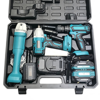 Ensemble d'outils électriques sans fil tout-en-un 18V avec batteries et chargeur, clé à chocs et tournevis, kit combiné d'outils électriques sans balais