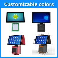 LIVERDOL Pantalla táctil inteligente Pantalla dual Sistemas POS Máquina Caja registradora con impresora térmica para restaurante minorista