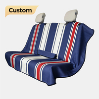 Coussin de siège profond en microfibre haute densité, résistant à l'eau, écologique, à rayures multicolores, de taille personnalisée, pour l'extérieur, pour voiture