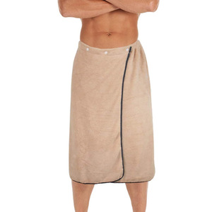 Bata de baño con botón ajustable para <span class=keywords><strong>hombre</strong></span>, para <span class=keywords><strong>piscina</strong></span>, Spa, playa, Coral, Polar, portátil, venta al por mayor - Product Image 2