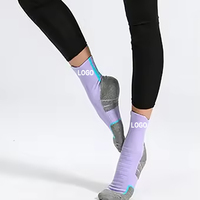 Chaussettes de sport de basketball personnalisées, haute élasticité, douces, respirantes, pour la course à pied, chaussettes de sport pour hommes, chaussettes athlétiques d'extérieur