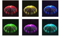 RVB coloré méduse led fibre optique lumière bricolage lustre de noël multi couleur paysage atmosphère jardin cour lumières