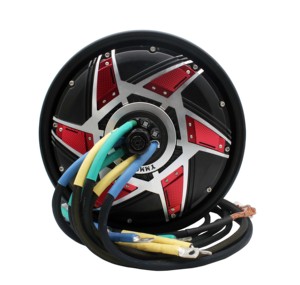 มอเตอร์ไร้แปรงถ่าน DKYS 72V 12 นิ้ว 25000W รุ่นหรู กำลังสูง กันน้ำ ควบคุมความเร็วได้ถึง 250 กม./ชม. ราคาสุดคุ้ม YMMOTOR-12"70H250 - Product Image 5