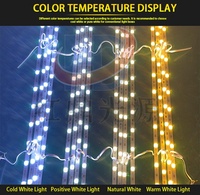Barre lumineuse LED 12V IP65 en aluminium pour aménagement paysager, à diffusion et réflexion, avec bande lumineuse spéciale pour boîte à lumière à film souple