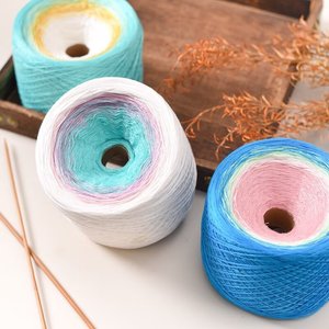 Fil mélangé en coton mercerisé 300g teint anti-boulochage OE Technics pour tricot à la main haute ténacité - Product Image 4