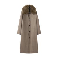 Commerce extérieur transfrontalier femmes automne hiver nouveau Style européen américain réversible lapin fausse fourrure brut Trench Coat 3811250