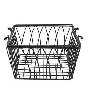 Grand panier à provisions en fil métallique avec poignée pour un transport facile - Product Image 2