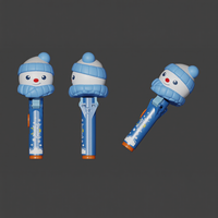 CandyDr Groothandel 4 Stijlen Kerst Lollipop Speelgoed Kerstman Sneeuwpop Rendier Boom Pop-up Snoep Speelgoed voor Kinderen Feestdag Cadeau