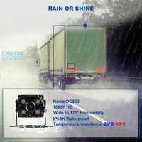 Monitor Truk 7 Inci dengan Kamera AHD 1080P, Sistem Kamera Mundur DVR, Tahan Air untuk Truk & Bus