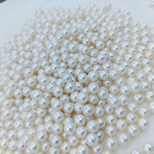 7,5-8,5mm 5A calidad brillo Color blanco Natural perla de agua dulce al por mayor perlas redondas sueltas cuentas naturales para la fabricación de joyas - Product Image 5