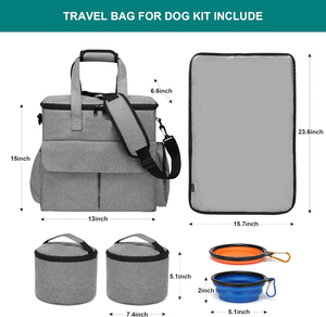 Week-end <span class=keywords><strong>chien</strong></span> nourriture voyage organisateur sac avec fermeture à glissière <span class=keywords><strong>chien</strong></span> et chat voyage ensemble pour le rangement du <span class=keywords><strong>coffre</strong></span> - Product Image 4