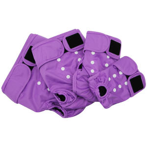 Isı Doggie için XS S M L mor yıkanabilir kullanımlık kadın köpek dönemi bezi - Product Image 2