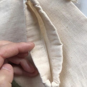 Promotion Jute <span class=keywords><strong>chanvre</strong></span> sac toile de jute lin petite <span class=keywords><strong>pochette</strong></span> bijoux sac mariage/noël faveur pochettes et sacs-cadeaux avec Logo - Product Image 4