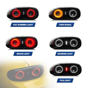 ไฟท้าย LED แบบหยุดอัตโนมัติ พร้อมแผ่นสะท้อนแสงในตัว ไฟท้ายใสสำหรับ <span class=keywords><strong>Mazda</strong></span> MX-5 Roadster Miata MX5 NC ไฟท้ายแบบโบราณรุ่นใหม่ - Product Image 5