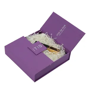 High quality magnetic closure large cardboard gift boxes with hinged lid