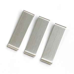 70*20*0,8mm Exquisite Brieftasche Münz klammer Multifunktion ale Edelstahl Geld klammer Aufbewahrung zubehör Ticket Brieftasche kann Logo hinzufügen - Product Image 1