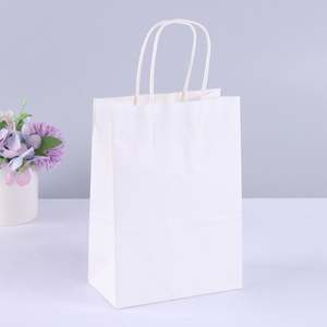 Bolsas de Regalo de Papel para Compras con Asas, Impresas en Morado, para Empaque de Ropa, al por Mayor - Product Image 1