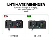 Chargeur de batterie YZPOWER 29,2 V 50 A pour batterie au lithium Lifepo4 24 V Batterie standard