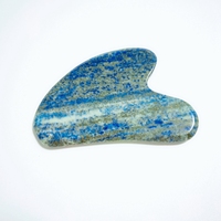 Râpeur Gua Sha en pierre de jade naturelle et lapis-lazuli DIY, masseur facial en lapis-lazuli, soin de la peau du visage