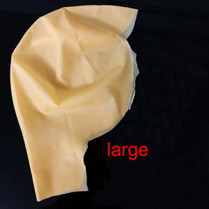 HA0097 Wig ekstensi rambut topi warna kulit topi Wig untuk membuat uniseks penutup rambut botak peregangan Nude Beige pesta Kinerja Aksesori - Product Image 3