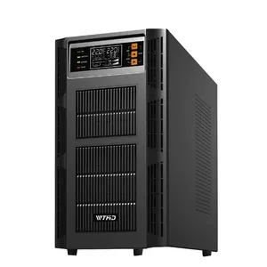 Catu daya cadangan Online 6KVA, fase tunggal konversi ganda 110V 220V UPS 6000VA 6000W 6KW untuk komputer PC rumah