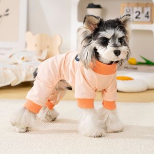 Abbigliamento per Cani Primavera-Estate, Tuta a Quattro Zampe <span class=keywords><strong>con</strong></span> Anello a D, <span class=keywords><strong>Pigiama</strong></span> Semplice e Morbido per Cani e Gatti di Piccola Taglia - Product Image 4